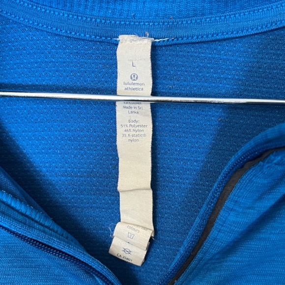 Lululemon Metal Vent Tech Quater Zip Long Sleeve Pullover Shirt - Men's Size L - Picture 4 of 12